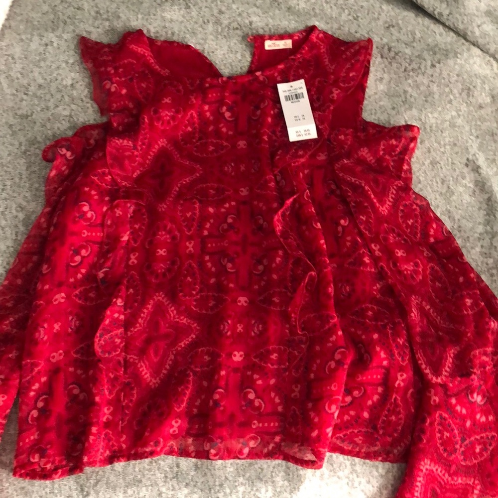 Bell bottom long sleeve cold shoulder Hollister long sleeve